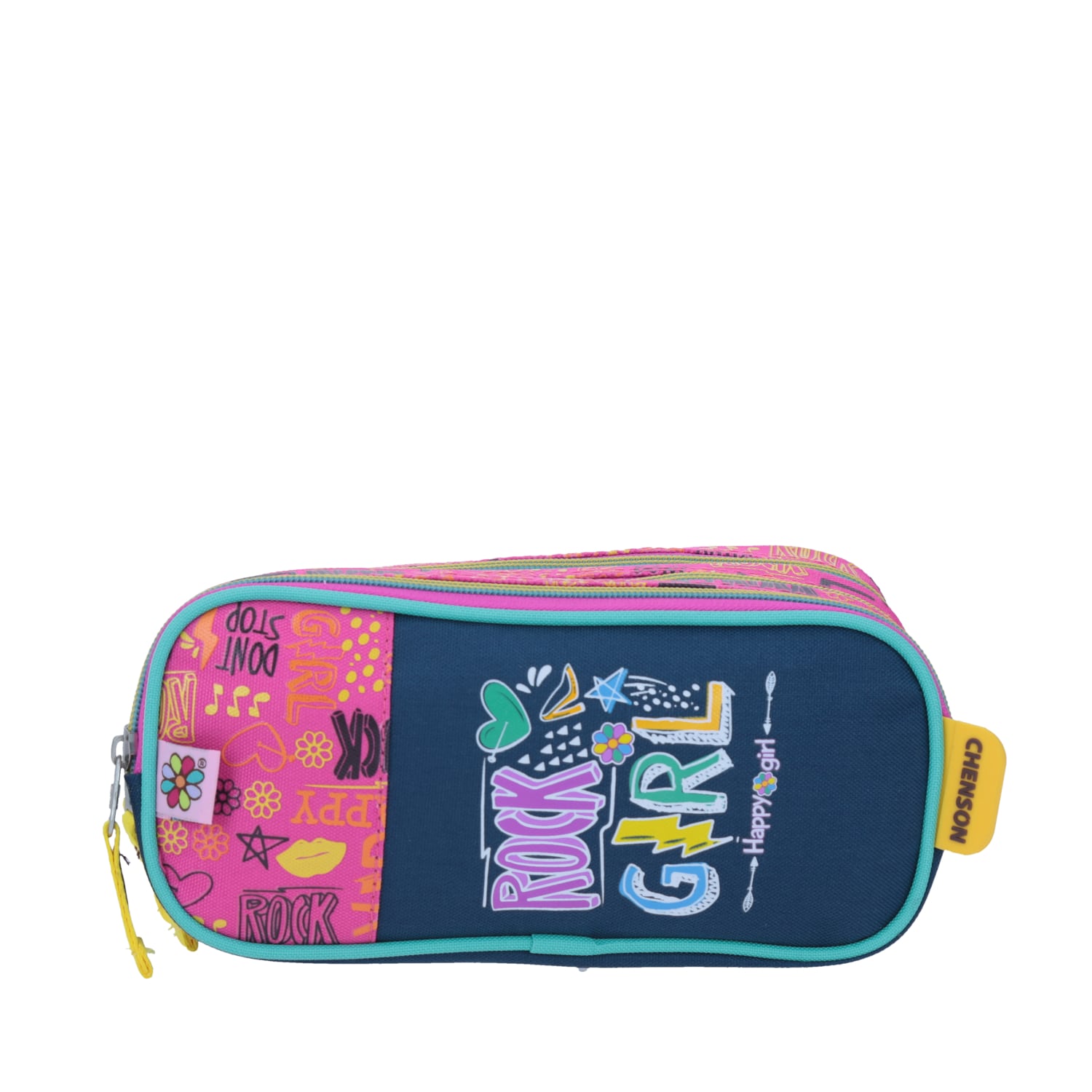 Mochila escolar para niña Happy Girl by Chenson azul con triple compartimento