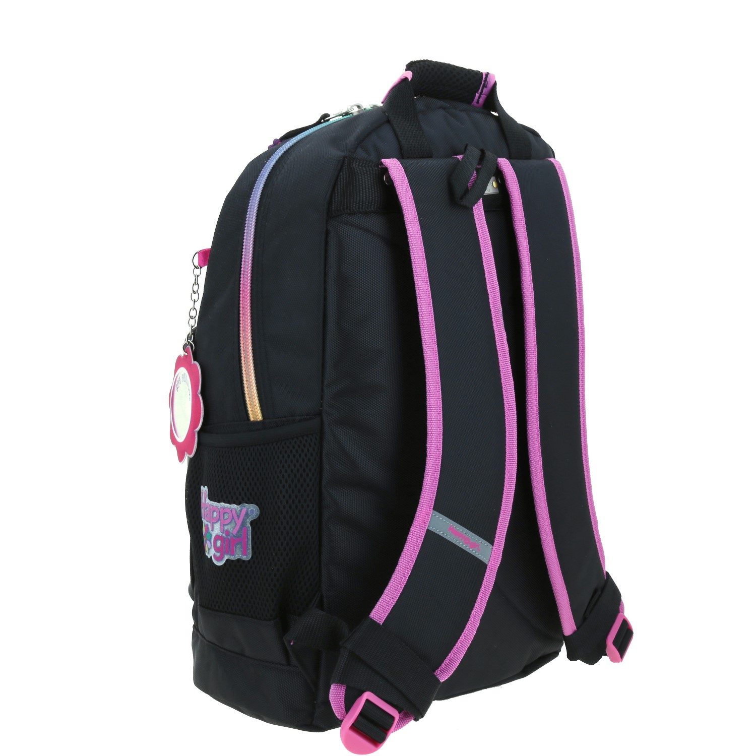 Mochila escolar para niña Happy Girl by Chenson color negro con porta tablet 3