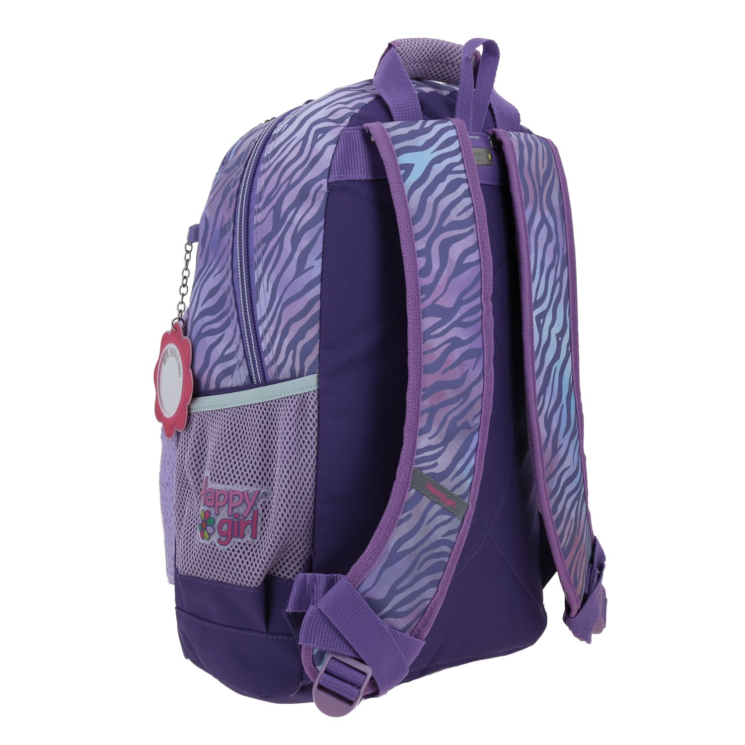 Mochila escolar para niña Happy Girl by Chenson color uva – Ideal para el regreso a clases 3