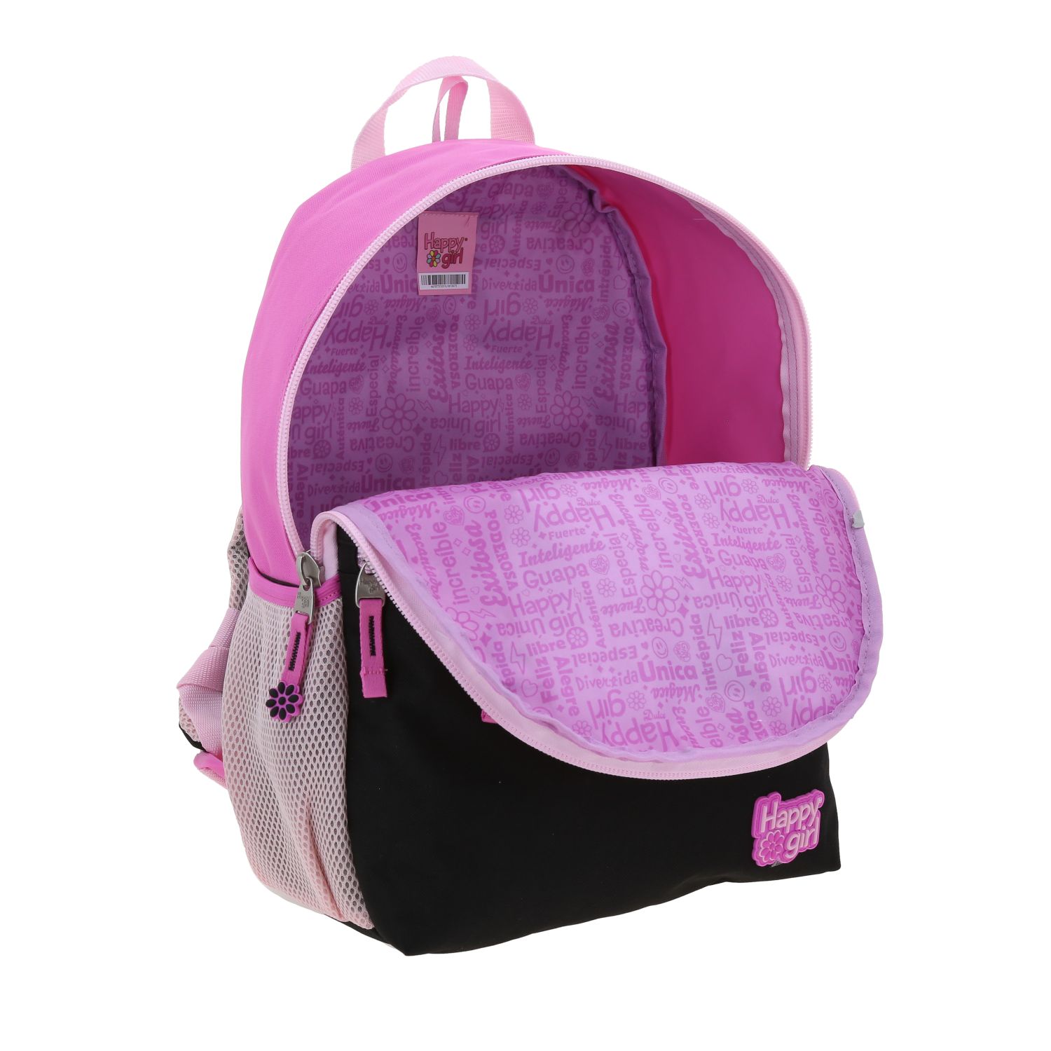 Mochila escolar para niña Happy Girl by Chenson en color negro – Práctica y funcional - vista 2