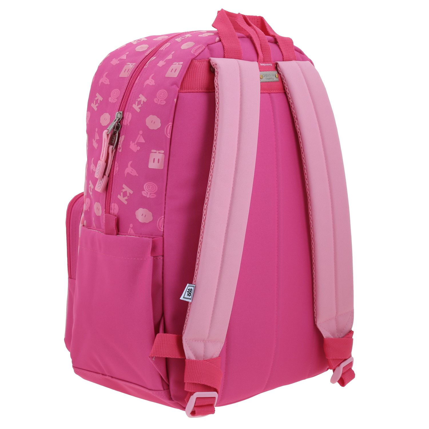 Mochila escolar para niña Mario Bros by Chenson color rosa – amplia y funcional 3