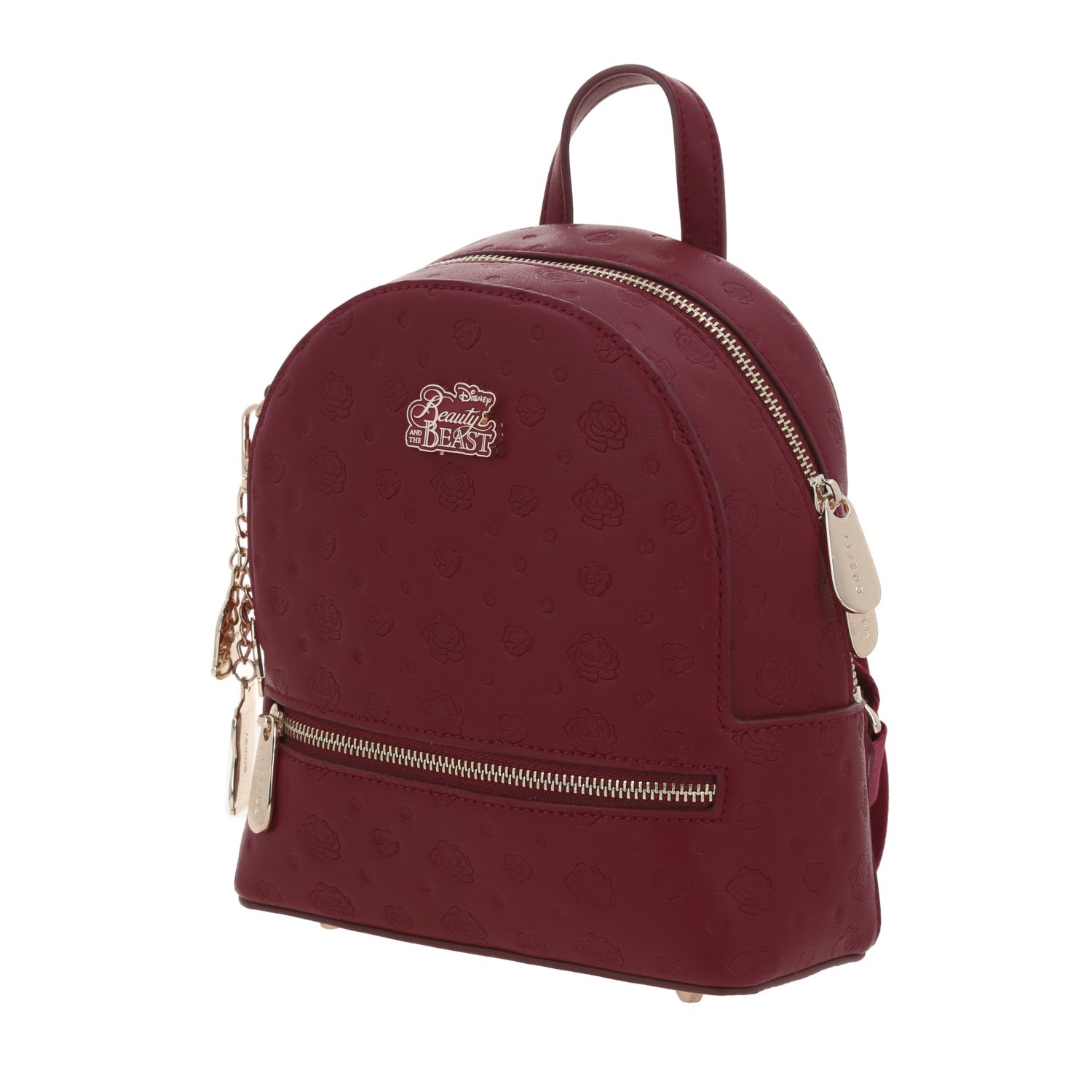 Mochila escolar para niña Princesas by Chenson color magenta con múltiples bolsillos 2