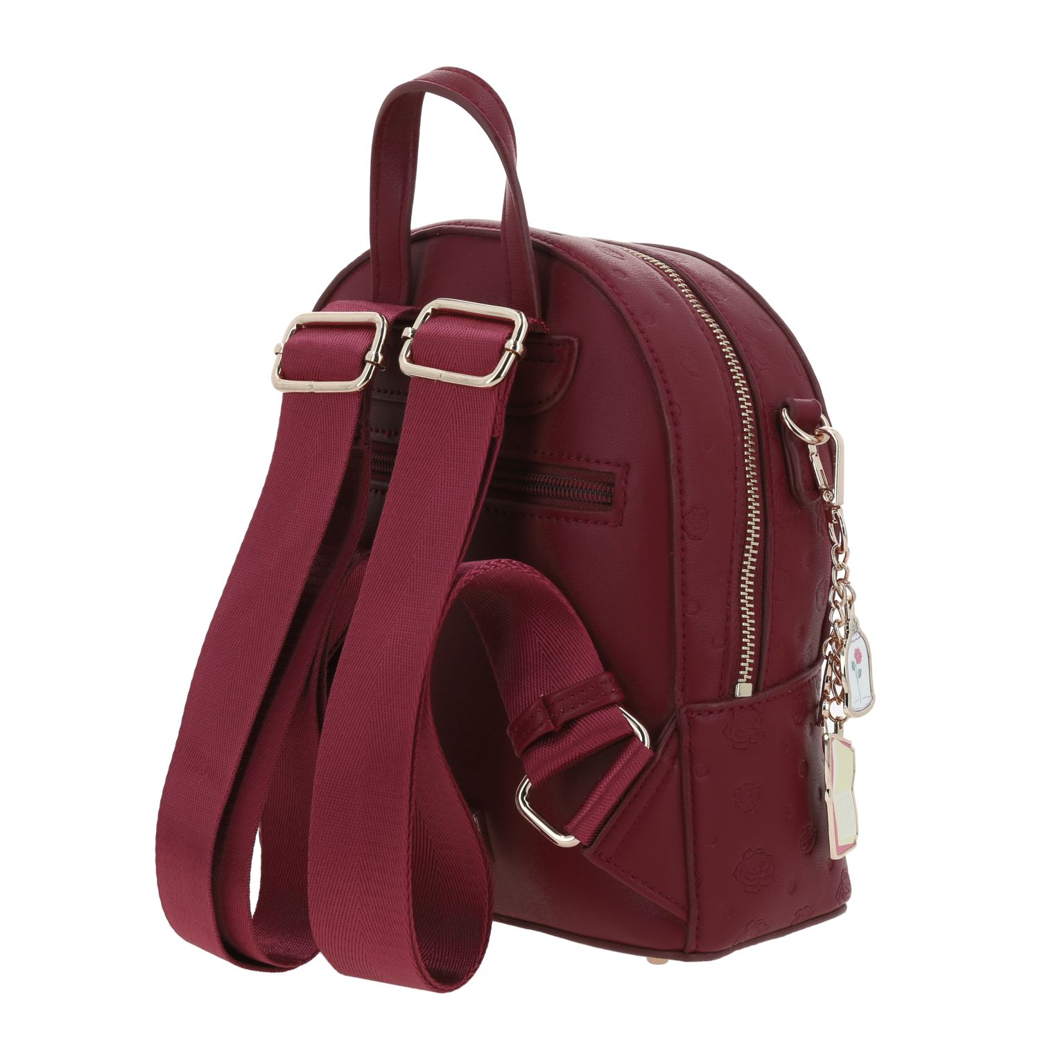 Mochila escolar para niña Princesas by Chenson color magenta con múltiples bolsillos 5