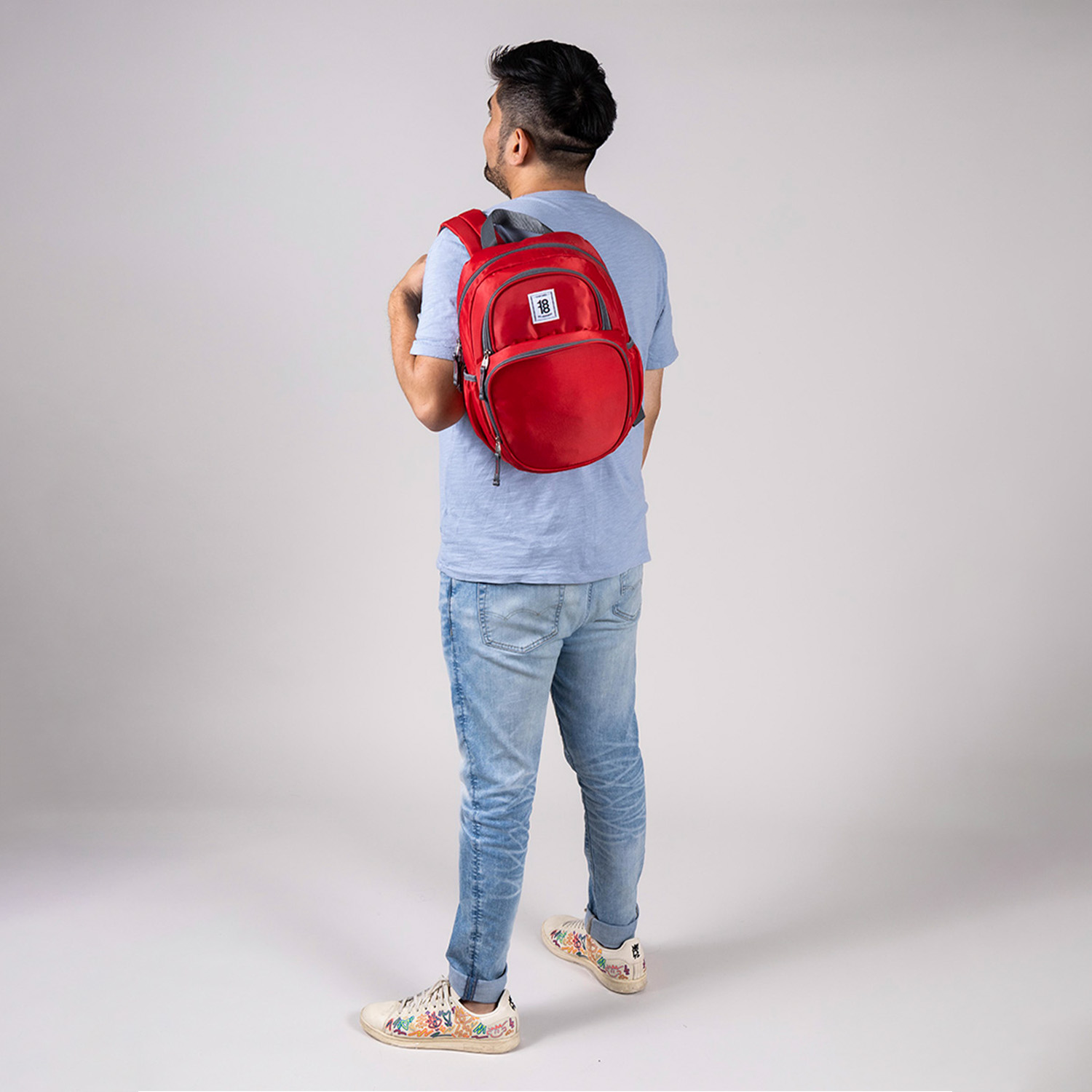 Mochila escolar roja 1818 by Chenson para jóvenes – Estilo y Funcionalidad - vista 2