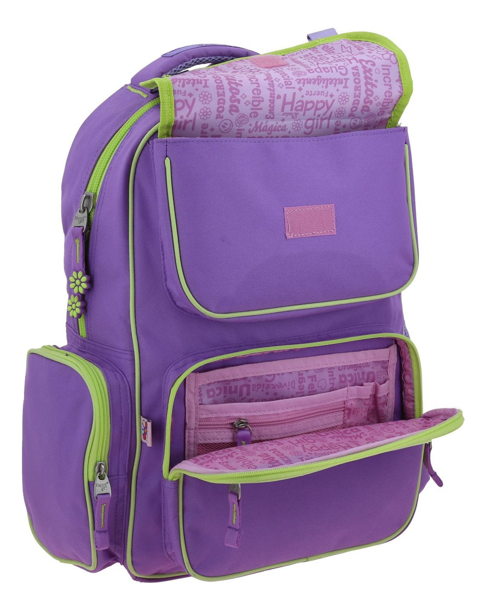 Mochila Grande Chenson Happy Girl Strong Primaria Hg70204-v 5