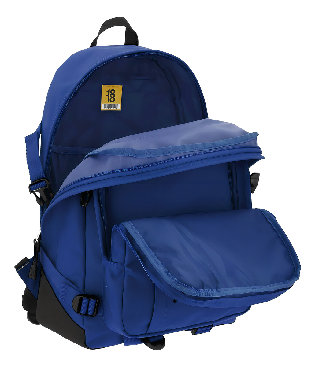 Mochila Grande Chenson Juvenil 1818 Wynn 1865950 Color Violeta Oscuro Diseño De La Tela Liso 3