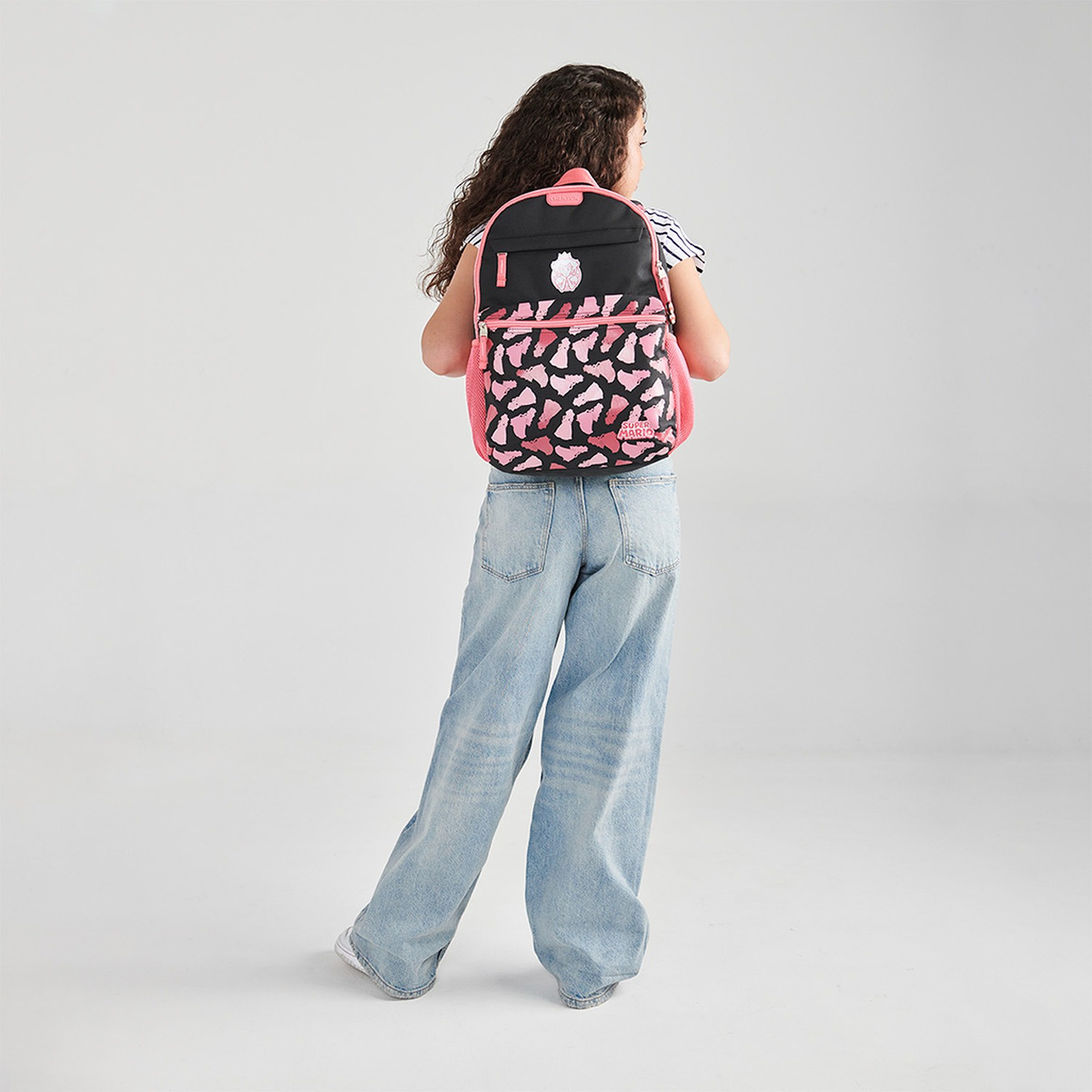 Mochila Grande Chenson Mario Bros Peach Tonsker Mb70669-3 - vista 2