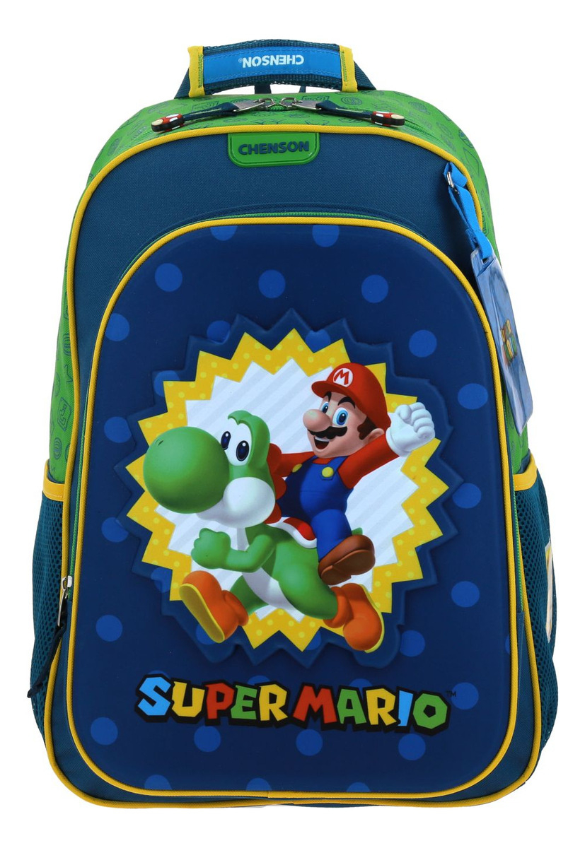 Mochila Grande Chenson Mario Bros Yoshi Mb70626-9 Sploshi