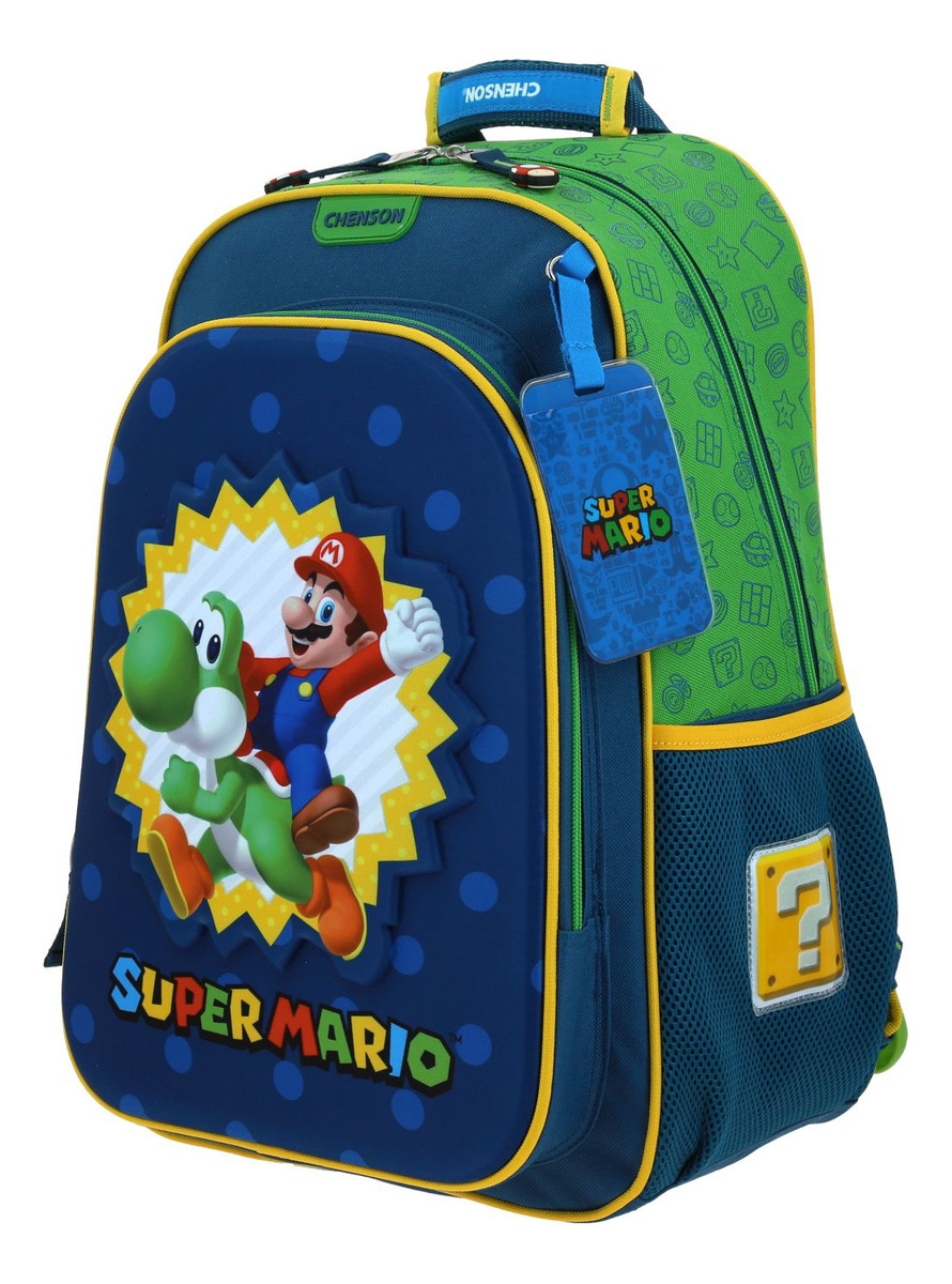 Mochila Grande Chenson Mario Bros Yoshi Mb70626-9 Sploshi 2