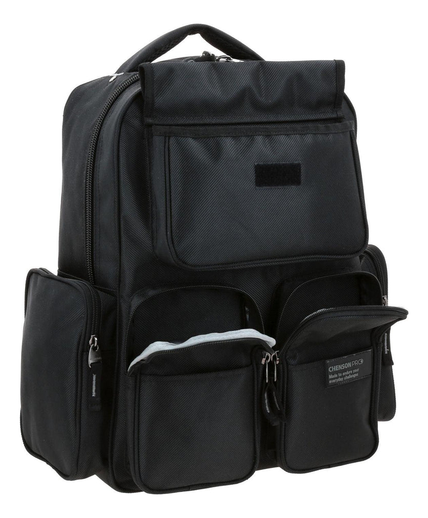 Mochila Grande Chenson Pro Ar Ejecutiva Profesional Color Negro Unisex Diseño De La Tela Lisa - vista 2
