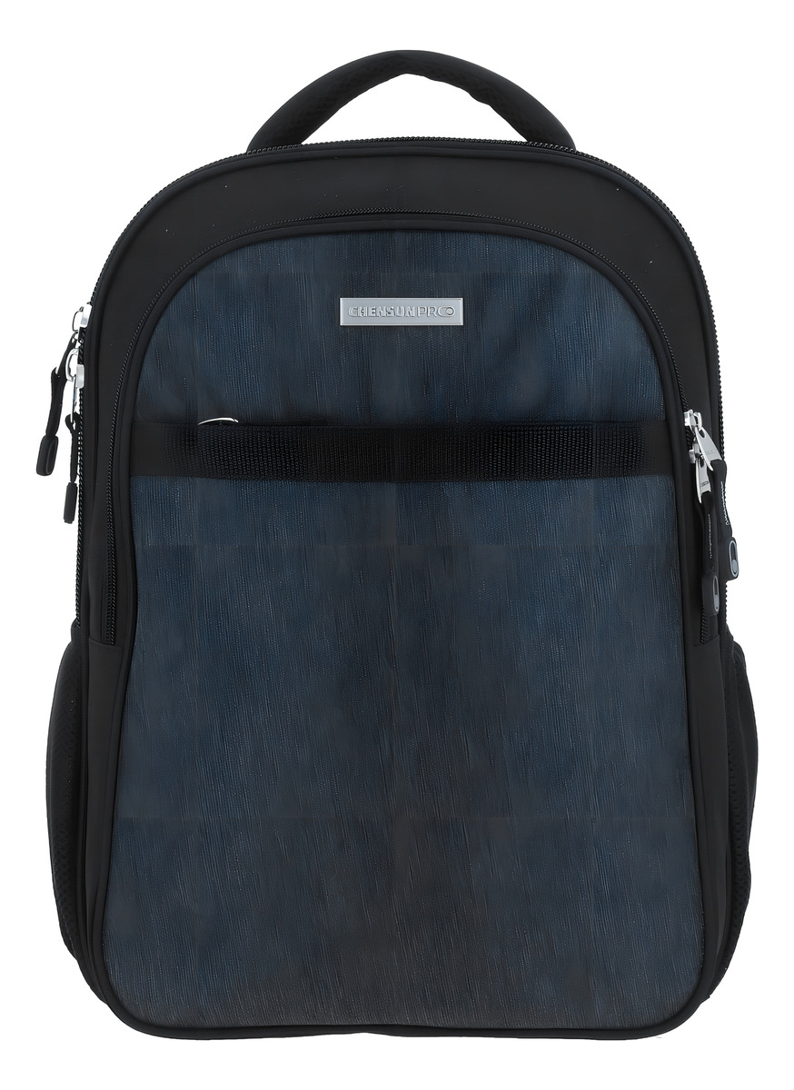 Mochila Grande Chenson Pro Ejecutiva Heri Portalaptop Color Gris Oscuro Diseño De La Tela Liso