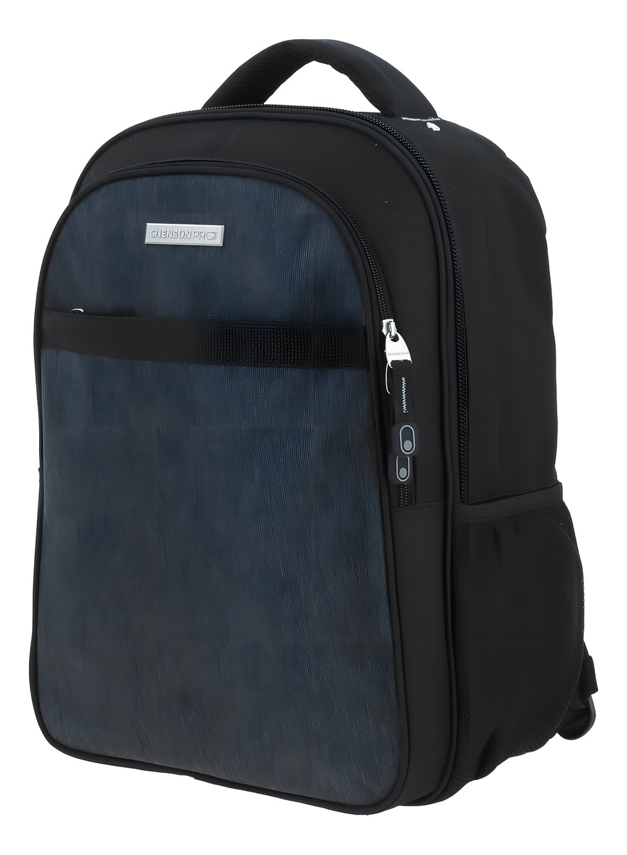Mochila Grande Chenson Pro Ejecutiva Heri Portalaptop Color Gris Oscuro Diseño De La Tela Liso 2