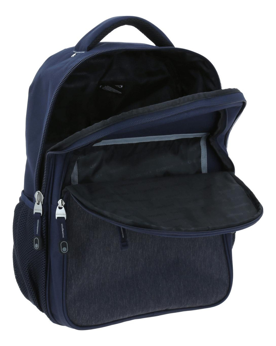 Mochila Grande Chenson Pro Heri Azul Porta Laptop De 15 3