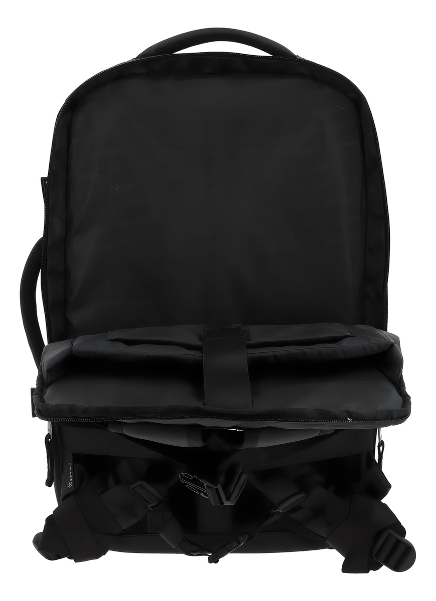Mochila Grande Chenson Pro Rambo Color Negro Multiples Bolsillos Porta Laptop Diseño De La Tela Lisa 5