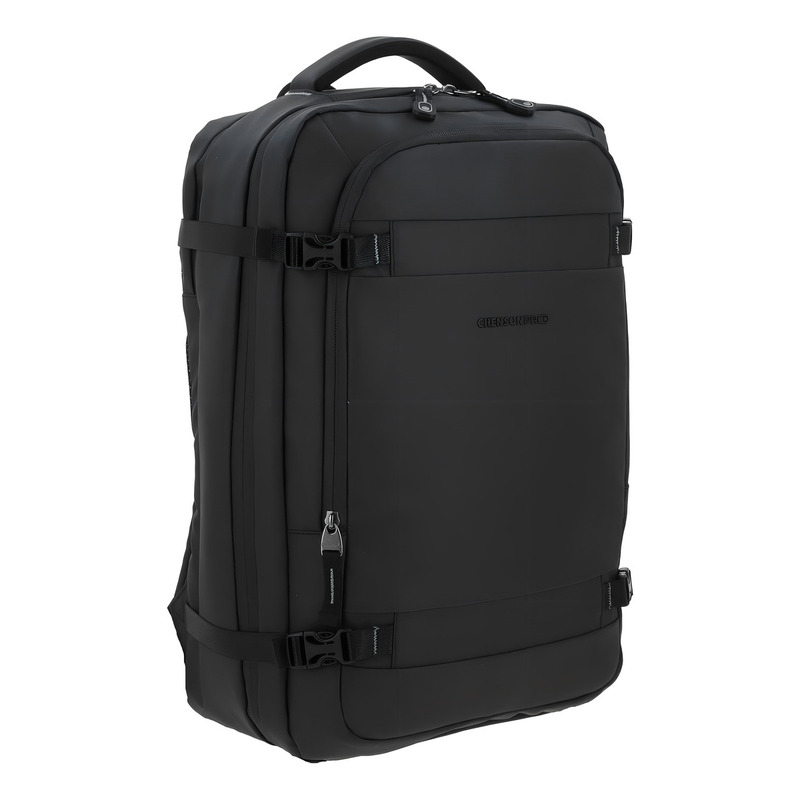 Mochila Grande Chenson Pro Rambo Color Negro Porta Laptop Diseño De La Tela Lisa 2