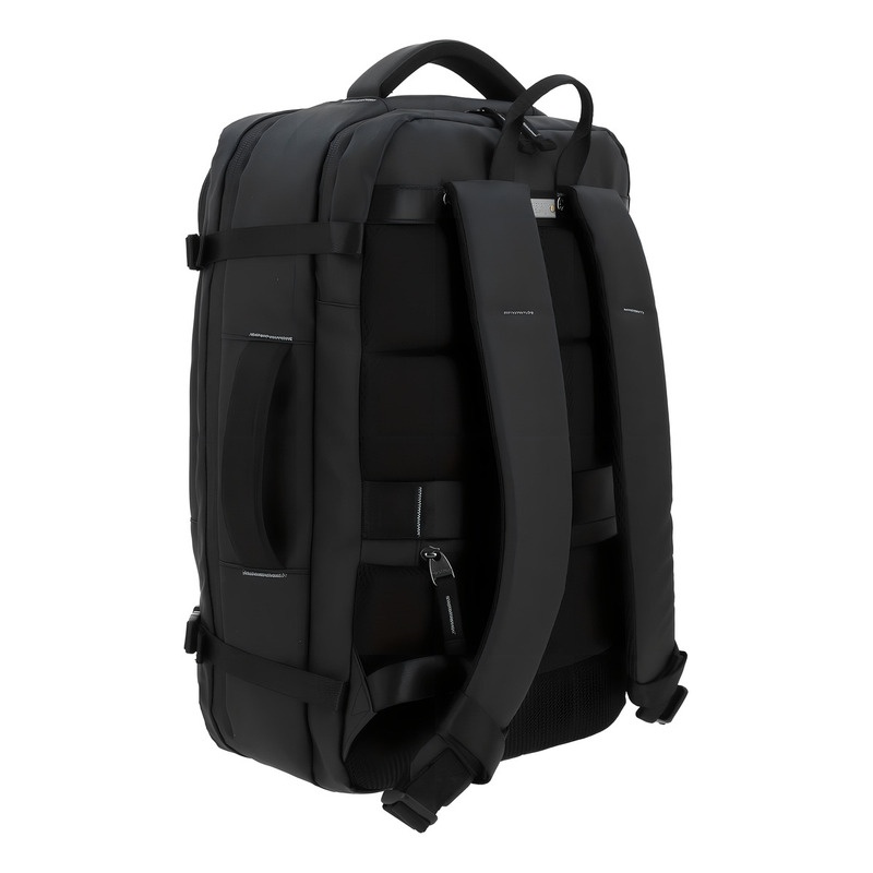 Mochila Grande Chenson Pro Rambo Color Negro Porta Laptop Diseño De La Tela Lisa 4
