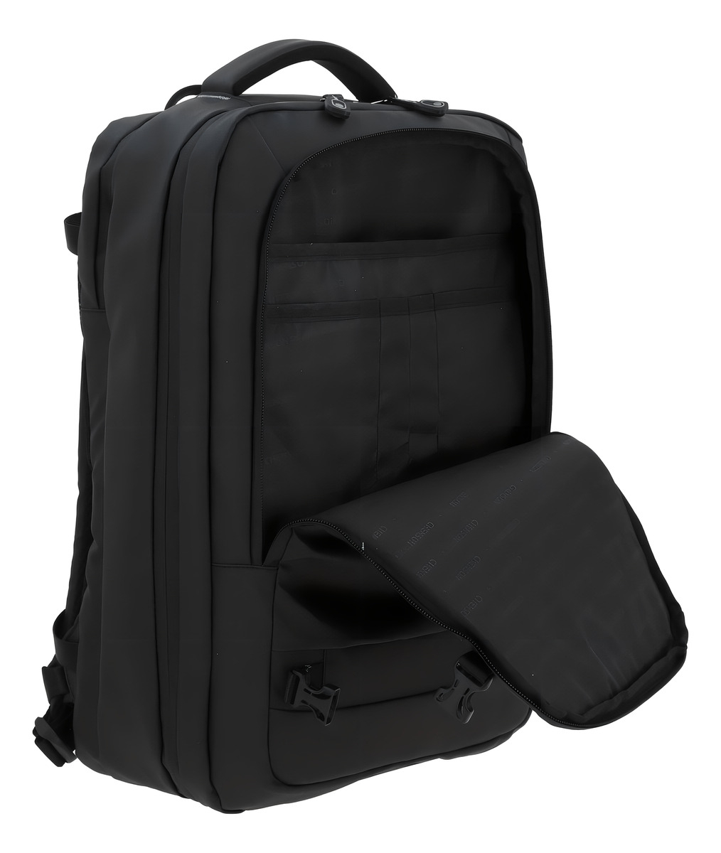 Mochila Grande Chenson Pro Rambo Color Negro Porta Laptop Diseño De La Tela Lisa 5