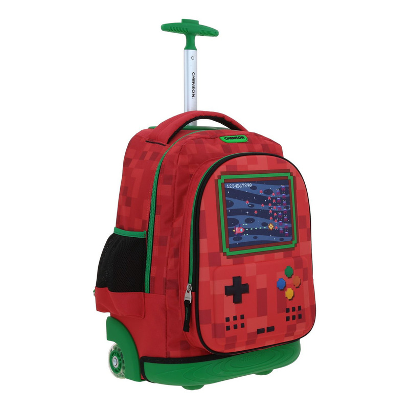 Mochila Grande Con Ruedas Chenson Gamer Galaga 2