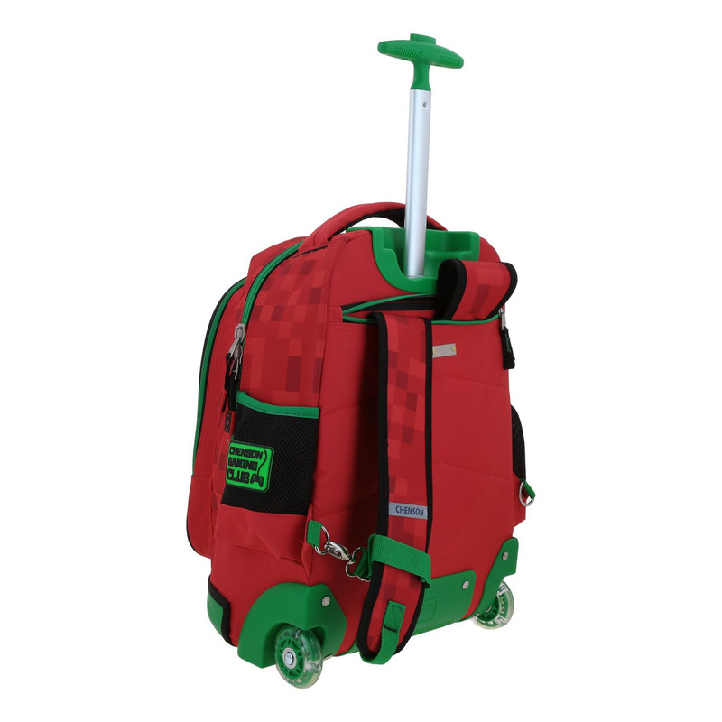 Mochila Grande Con Ruedas Chenson Gamer Galaga 3