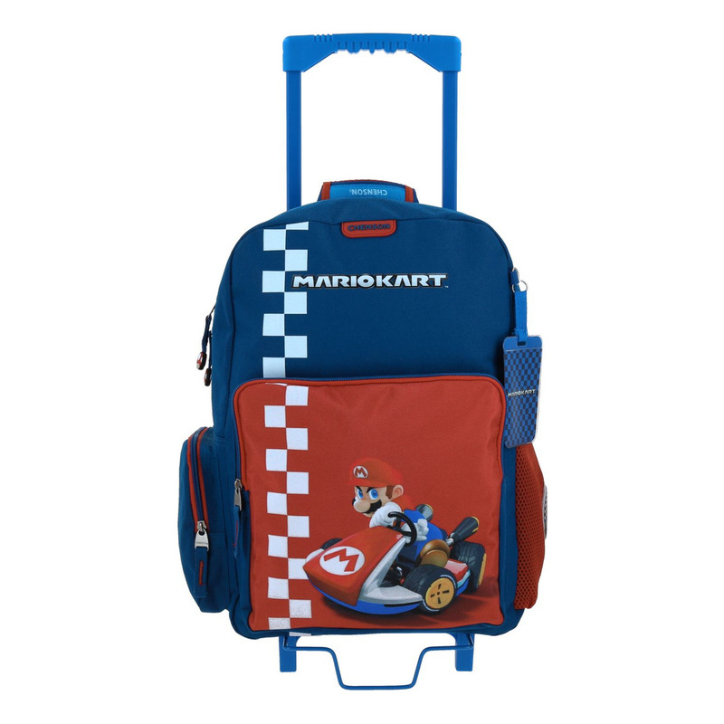 Mochila Grande Con Ruedas Chenson Mario Bros Brife