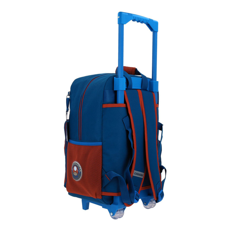 Mochila Grande Con Ruedas Chenson Mario Bros Brife 3