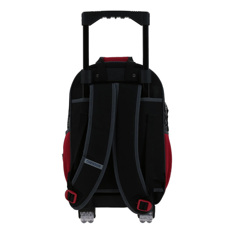 Mochila Grande Con Ruedas Chenson Miles Morales Marvel Drapo Mm70294-3 Color Negro 2
