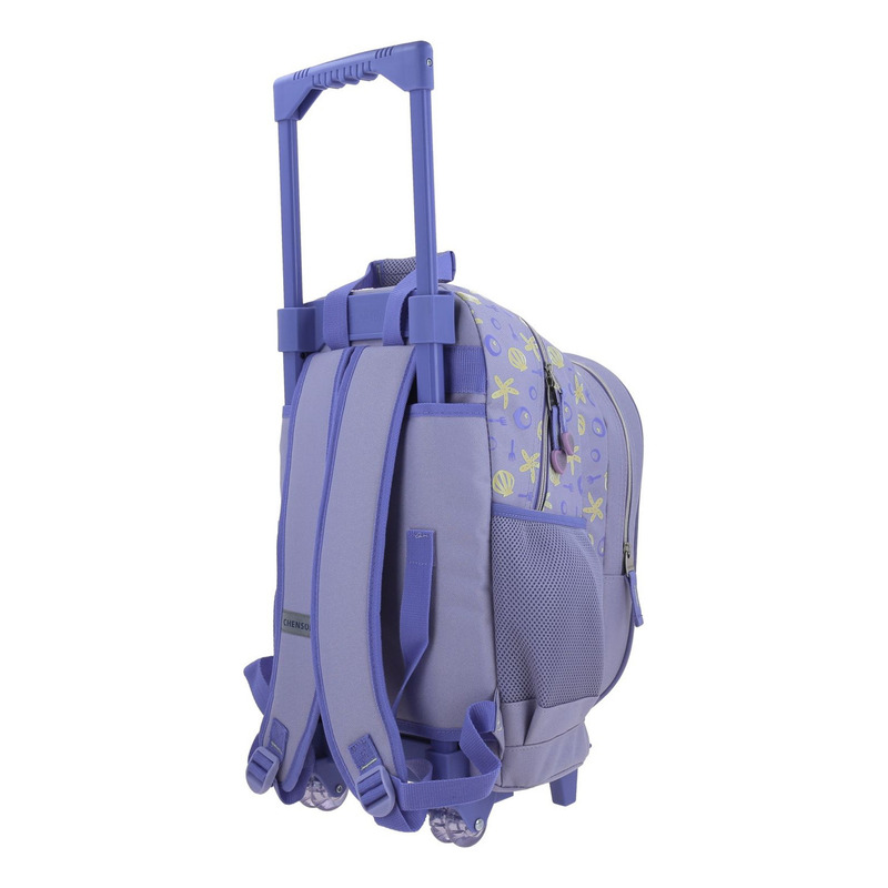 Mochila Grande Con Ruedas Fabrica Chenson Disney Princesas Sirenita Sia Pr70614-v - vista 2