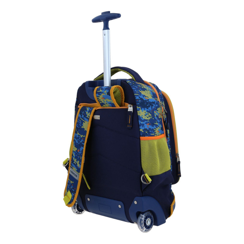 Mochila Grande Con Ruedas Y Luces Led Chenson Dinosaurio T-rex Korav - vista 2