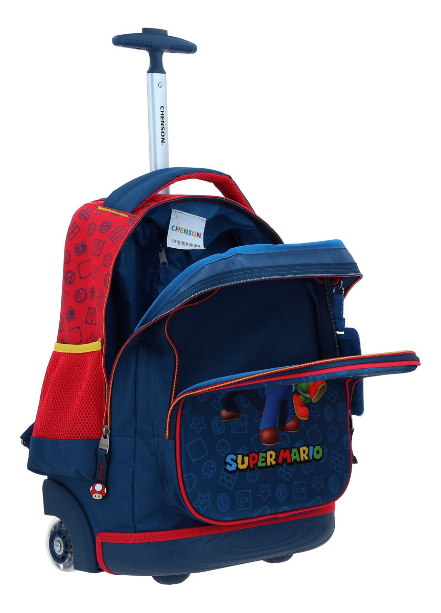 Mochila Grande Con Ruedas Y Luces Led Chenson Mario Gronshi - vista 2