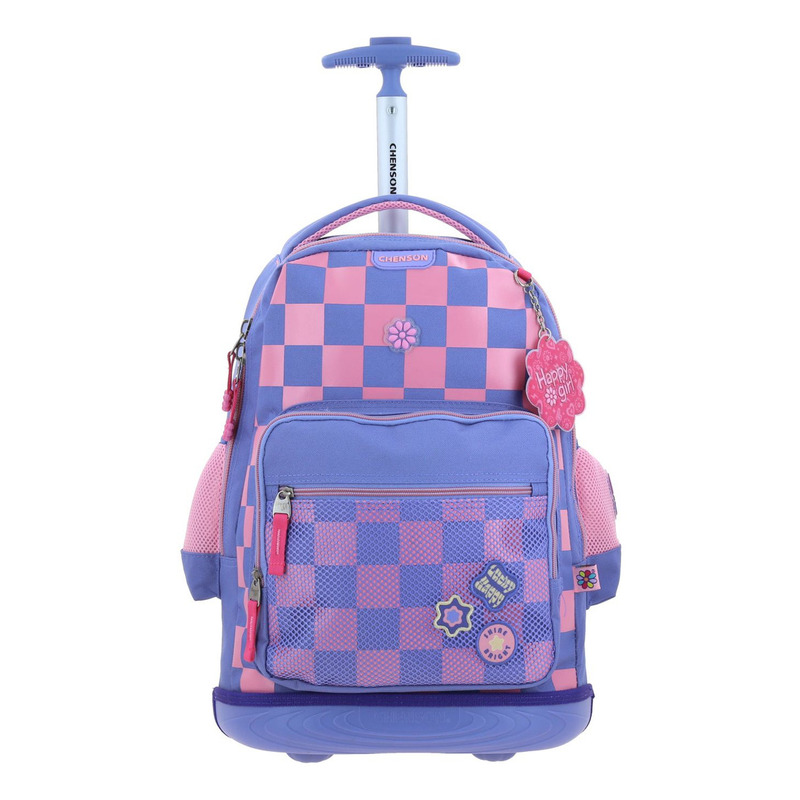 Mochila Grande De Ruedas Con Luz Led Happy Girl Chester