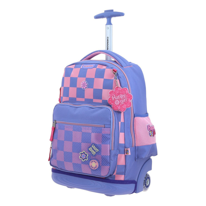 Mochila Grande De Ruedas Con Luz Led Happy Girl Chester 2