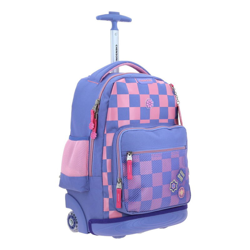 Mochila Grande De Ruedas Con Luz Led Happy Girl Chester 4