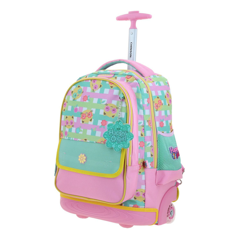 Mochila Grande De Ruedas Con Luz Led Happy Girl Wendy 2