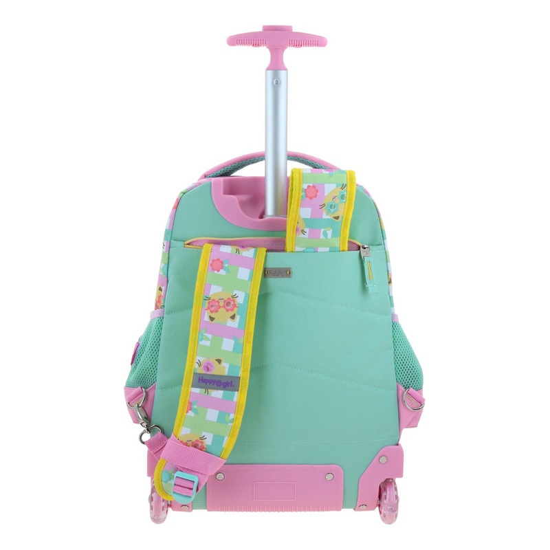 Mochila Grande De Ruedas Con Luz Led Happy Girl Wendy 4