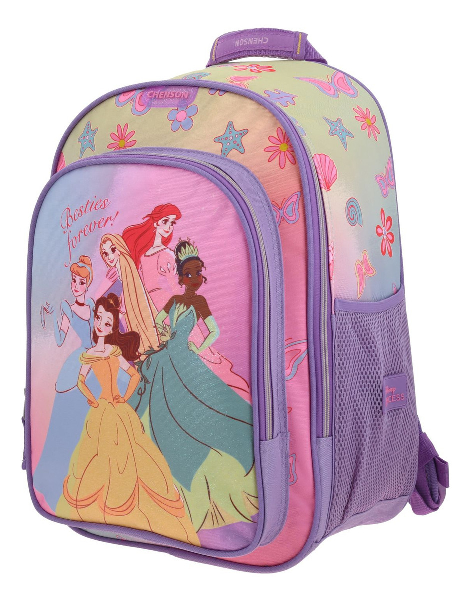 Mochila Grande Escolar Chenson Disney Princesas Princs 2