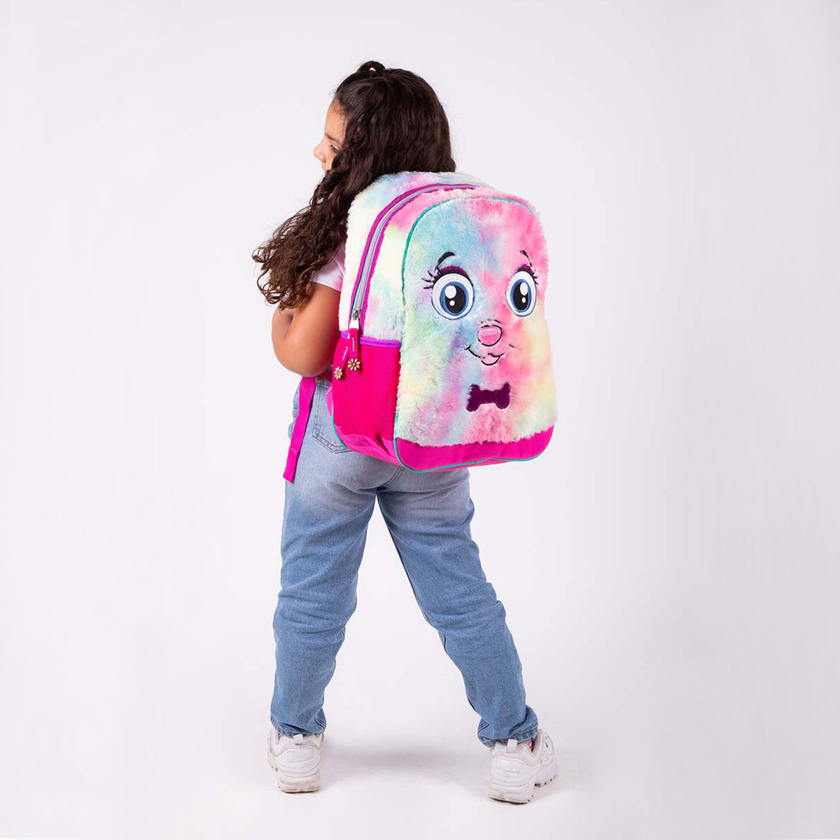 Mochila Grande Rosa Chenson Happy Girl Adha Porta Tablet De - vista 2