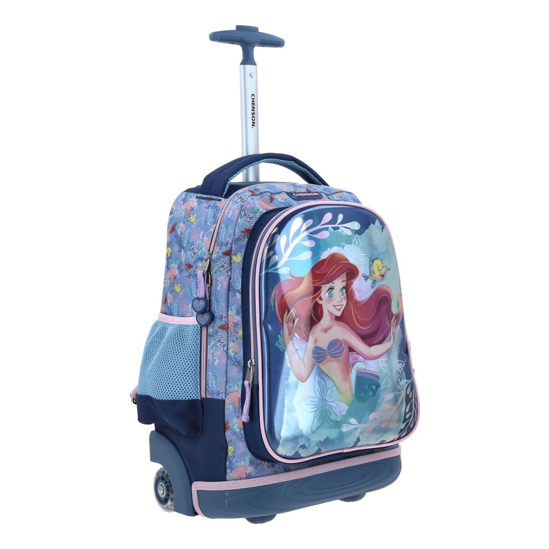 Mochila Grande Ruedas Chenson Disney Princesas Ariel Agry 4
