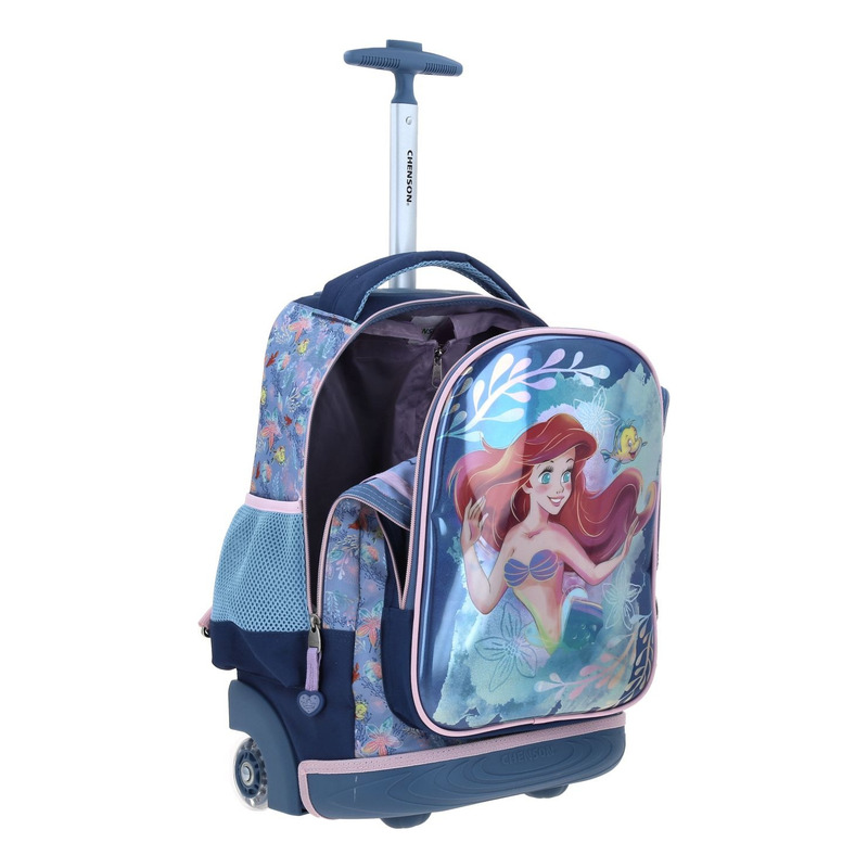 Mochila Grande Ruedas Chenson Disney Princesas Ariel Agry 5