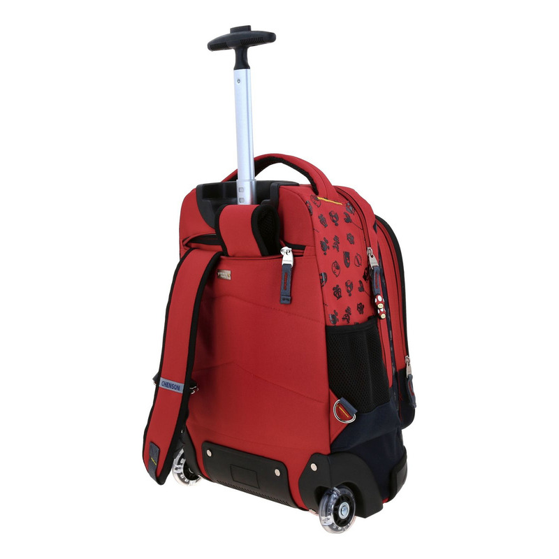 Mochila Grande Ruedas Chenson Mario Bros Bowie 5