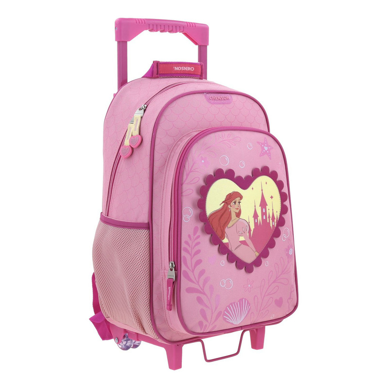 Mochila Grande Ruedas Chenson Princesas Ariel Bff 2