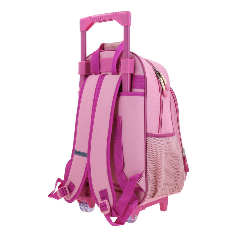Mochila Grande Ruedas Chenson Princesas Ariel Bff - vista 2