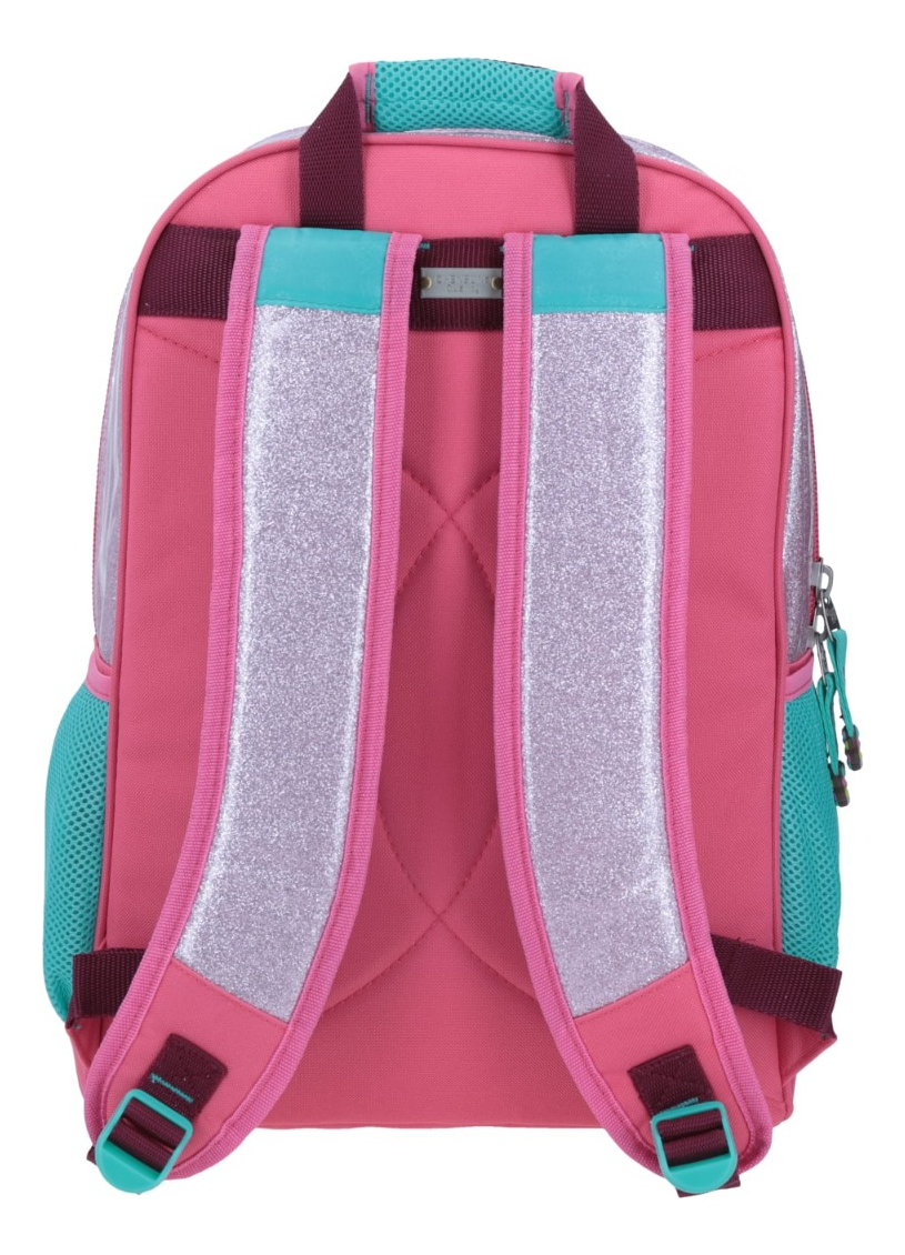 Mochila Happy Girl College Hg Flor Brillos Primaria Rosa Chenson 3