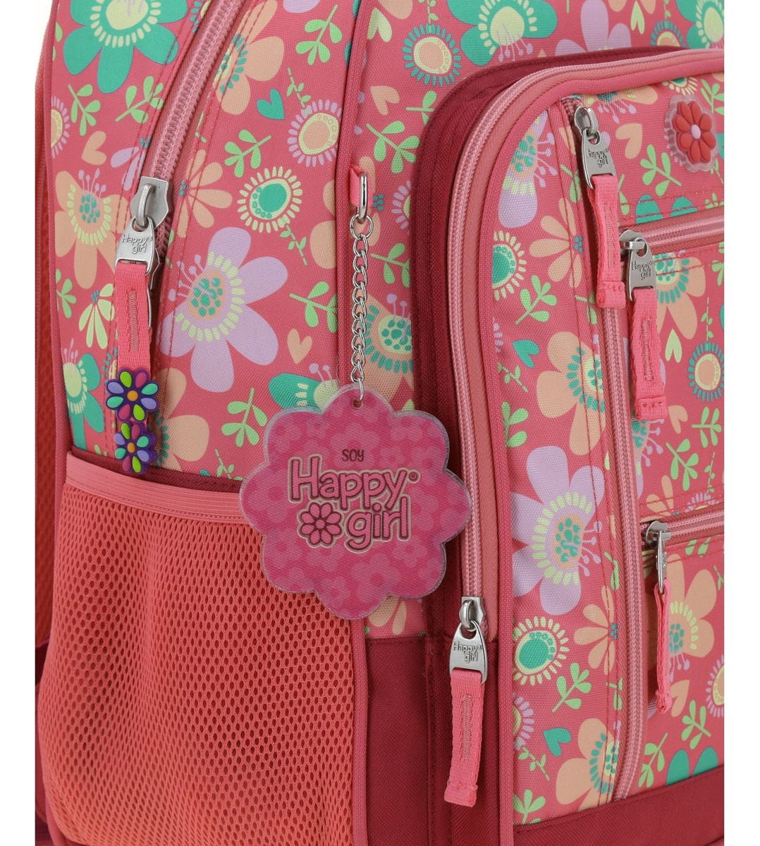 Mochila Happy Girl Floris Primaria Backpack Hg66140-p Color Multicolor - vista 2