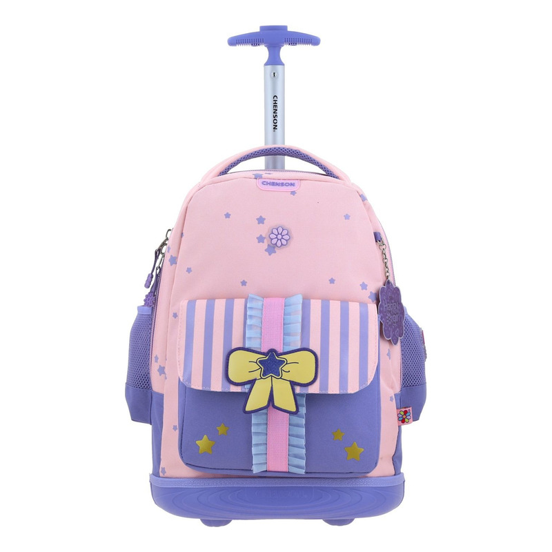 Mochila Happy Girl Gurlic Primaria Con Carro Hg70391-p Color Multicolor