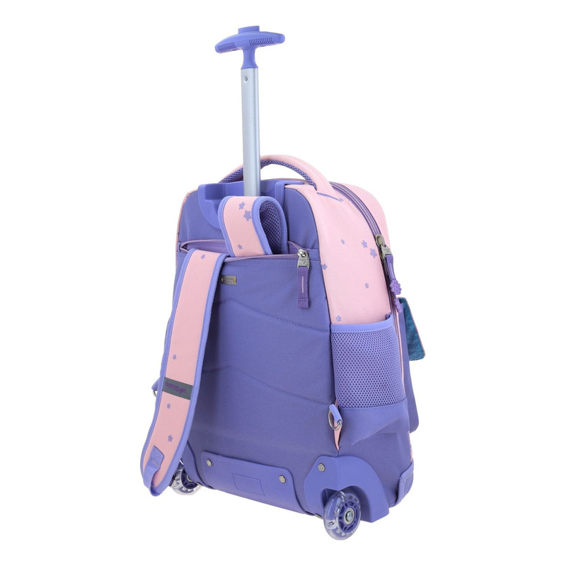 Mochila Happy Girl Gurlic Primaria Con Carro Hg70391-p Color Multicolor 4