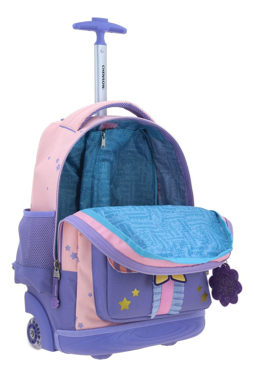 Mochila Happy Girl Gurlic Primaria Con Carro Hg70391-p Color Multicolor 5