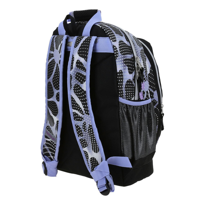 Mochila Happy Girl Quiz Primaria Backpack Hg70568-3 Color Negro Diseño De La Tela Flores 5