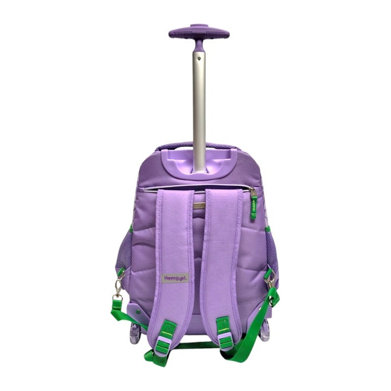 Mochila Happy Girl Vania Bachur Vani Primaria Con Carro Vb70704-v Color Lila - vista 2