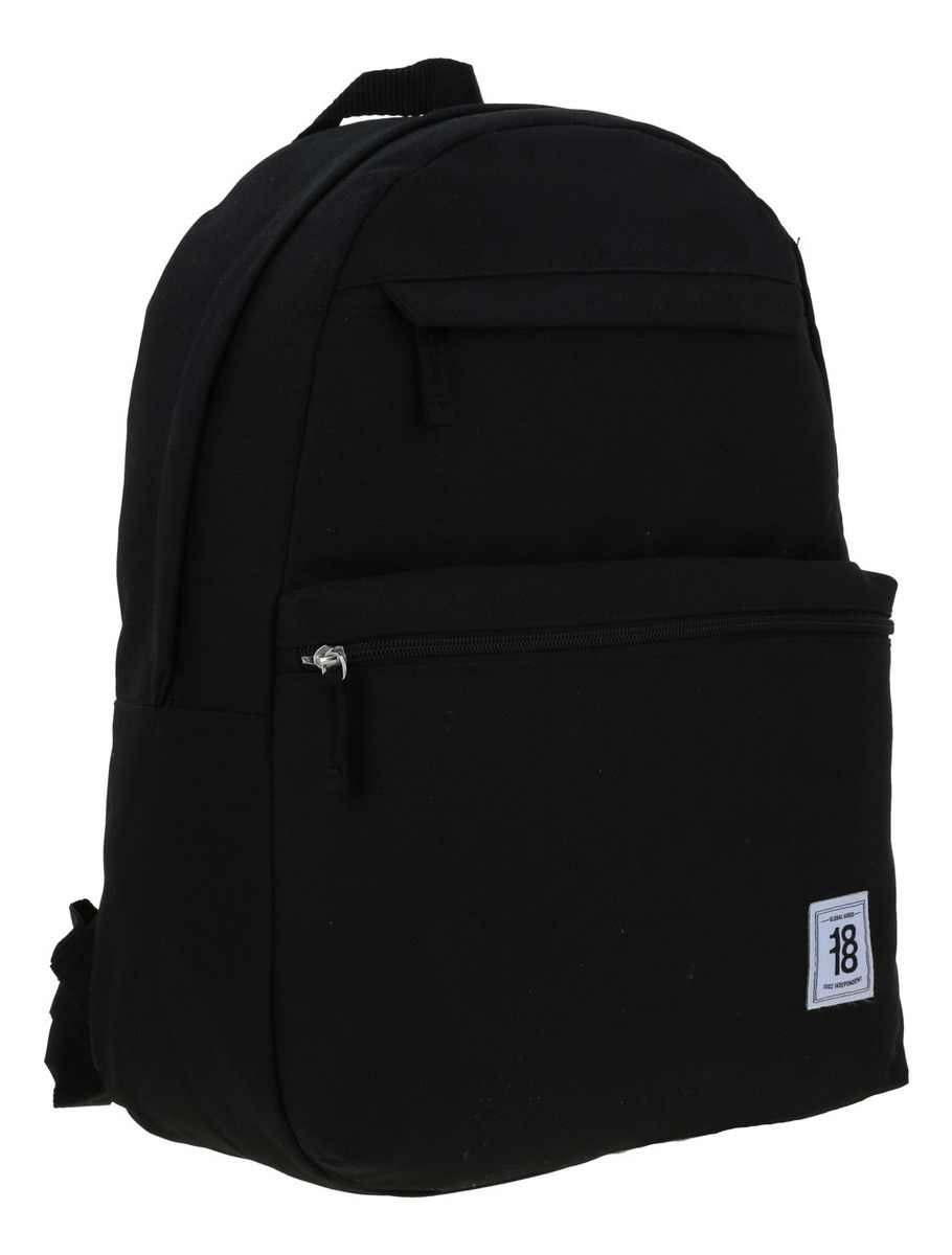 Mochila Juvenil Chenson 1861105-3 Negra Grande Básica 2