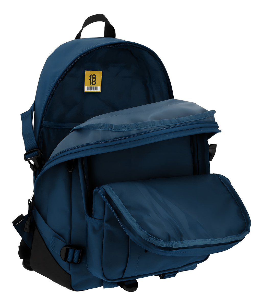 Mochila Juvenil Grande 1818 Chenson Wynn 1865950 Color Azul Oscuro Diseño De La Tela Liso 2